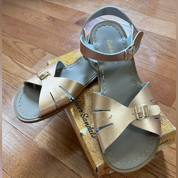 SALT WATER CLASSIC SANDAL ROSE GOLD US-11, NIB - Picture 8 of 8
